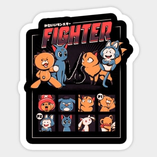 Anime fight Sticker